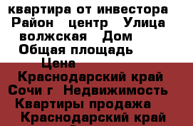 квартира от инвестора › Район ­ центр › Улица ­ волжская › Дом ­ 42 › Общая площадь ­ 29 › Цена ­ 1 250 000 - Краснодарский край, Сочи г. Недвижимость » Квартиры продажа   . Краснодарский край,Сочи г.